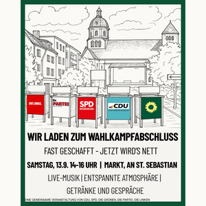 Wahlkampfabschluss - entspannt und gemeinsam